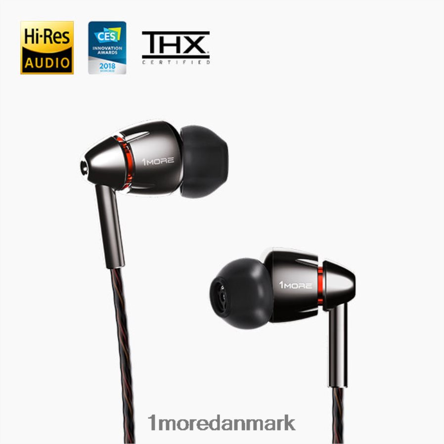 1MORE quad driver in-ear høretelefoner N662X23 hovedtelefoner grå