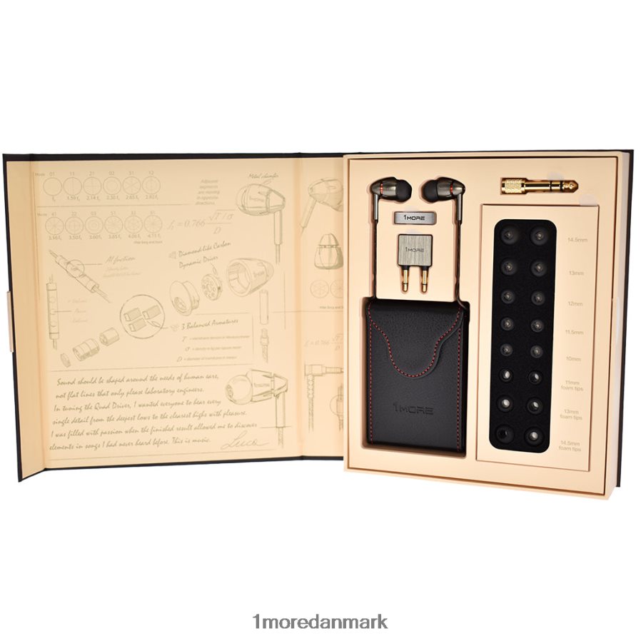 1MORE quad driver in-ear høretelefoner N662X23 hovedtelefoner grå