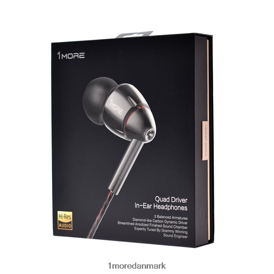 1MORE quad driver in-ear høretelefoner N662X23 hovedtelefoner grå